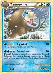 Mamoswine - 5/102 (Cracked Ice Holo) (Deck Exclusives) Heavy Play Holofoil