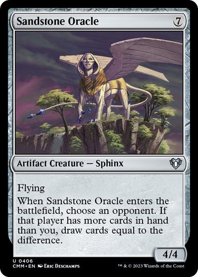Sandstone Oracle (Commander Masters) Light Play