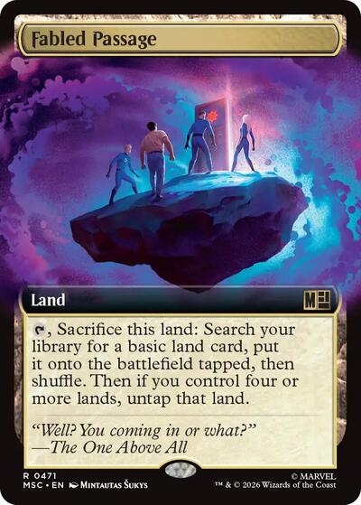 Fabled Passage (Extended Art) (Commander: Marvel Super Heroes) Light Play
