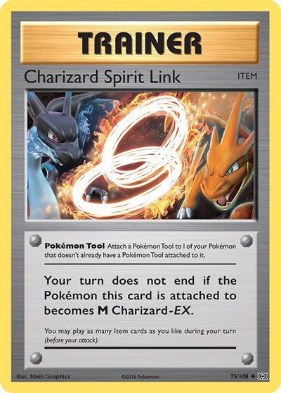 Charizard Spirit Link (XY - Evolutions) Damaged / Poor