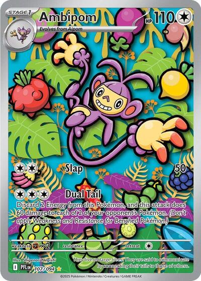 Ambipom - 107 (ME02: Phantasmal Flames) Light Play Holofoil