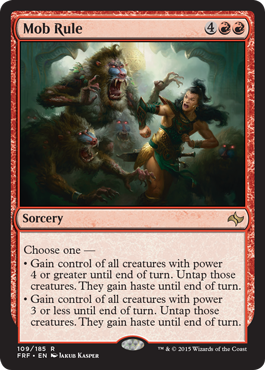 Mob Rule (Fate Reforged) Light Play Foil