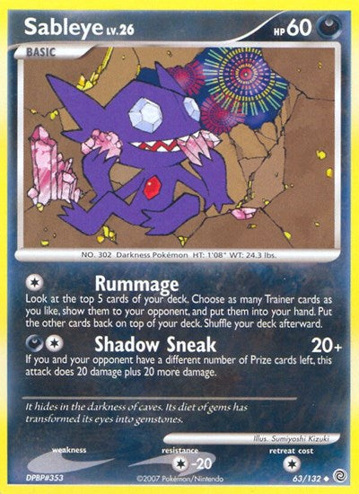 Sableye (Secret Wonders) Light Play
