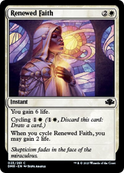 Renewed Faith (Dominaria Remastered) Light Play