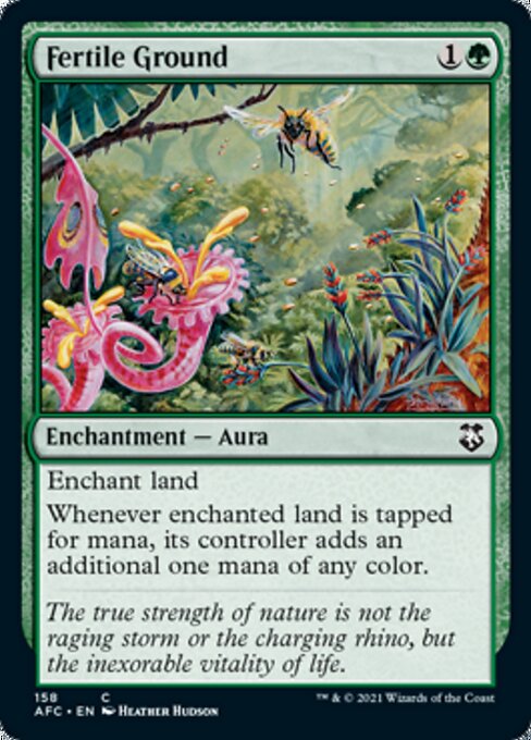 Fertile Ground (Commander 2021 Forgotten Realms) Light Play