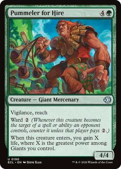 Pummeler for Hire (Lorwyn Eclipsed) Light Play Foil