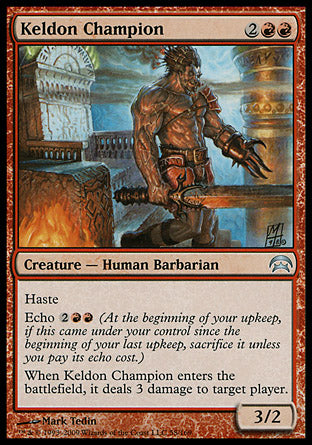Keldon Champion (Planechase) Light Play