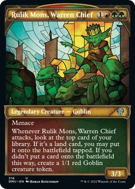 Rulik Mons, Warren Chief (Showcase) (Dominaria United) Light Play Foil