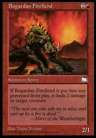 Bogardan Firefiend (Weatherlight) Light Play