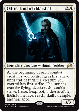 Odric, Lunarch Marshal (Shadows Over Innistrad) Light Play Foil