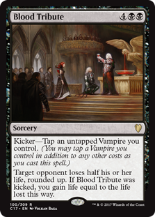 Blood Tribute (Commander 2017) Light Play