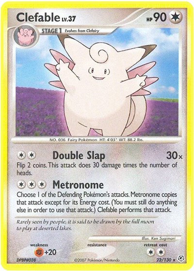 Clefable (Diamond and Pearl) Damaged / Poor
