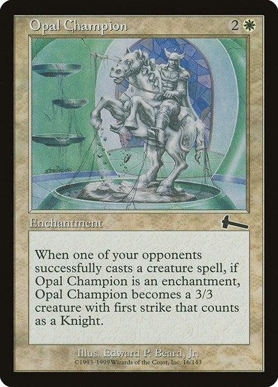 Opal Champion (Urza's Legacy) Light Play