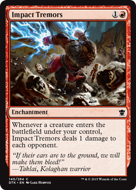 Impact Tremors (Dragons of Tarkir) Medium Play