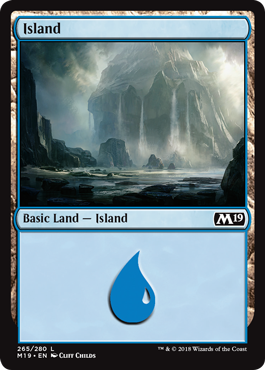 Island (265) (Magic 2019 Core Set) Light Play