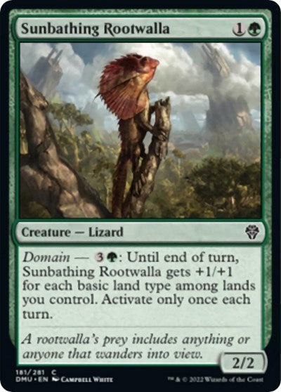 Sunbathing Rootwalla (Dominaria United) Light Play