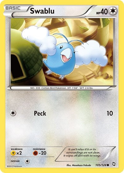 Swablu (105) (Dragons Exalted) Light Play