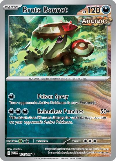 Brute Bonnet (SV06: Twilight Masquerade) Light Play Reverse Holofoil