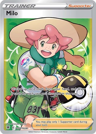 Milo (SWSH10: Astral Radiance Trainer Gallery) Light Play Holofoil