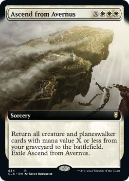 Ascend from Avernus (Extended Art) (Commander Legends: Battle for Baldur's Gate) Light Play
