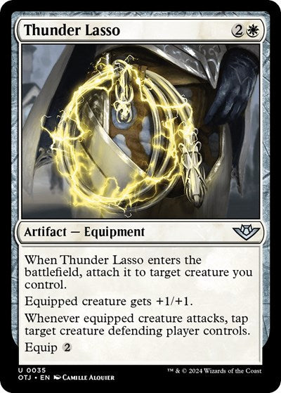 Thunder Lasso (Outlaws of Thunder Junction) Light Play Foil