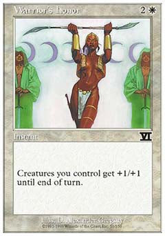 Warrior's Honor (Classic 6th Edition) Medium Play