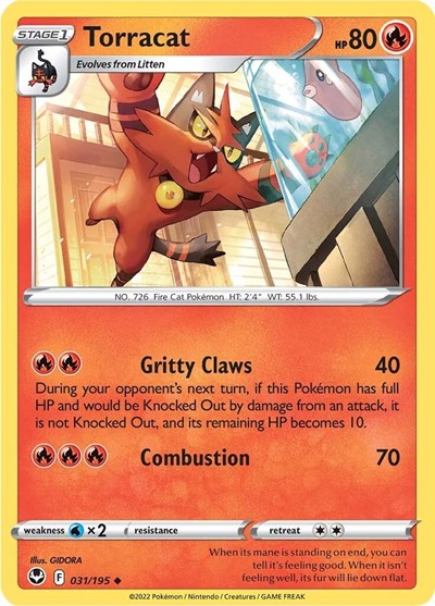 Torracat (SWSH12: Silver Tempest) Light Play