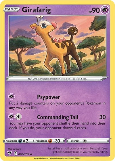 Girafarig (SWSH04: Vivid Voltage) Light Play
