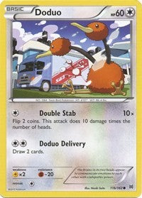 Doduo (116) (XY - BREAKthrough) Medium Play Reverse Holofoil