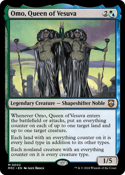 Omo, Queen of Vesuva (Commander: Modern Horizons 3) Light Play
