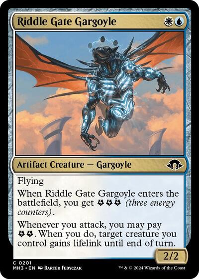 Riddle Gate Gargoyle (Modern Horizons 3) Light Play