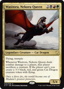 Wasitora, Nekoru Queen (Commander 2017) Light Play