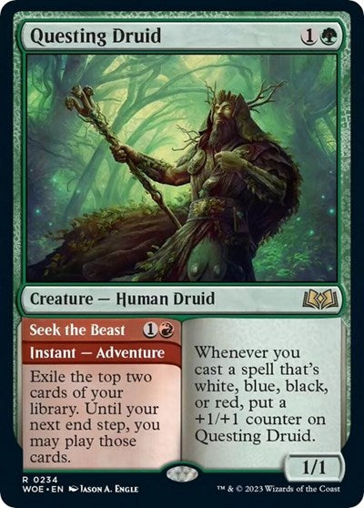 Questing Druid (Wilds of Eldraine) Light Play