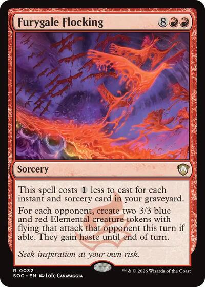 Furygale Flocking (Commander: Secrets of Strixhaven) Light Play