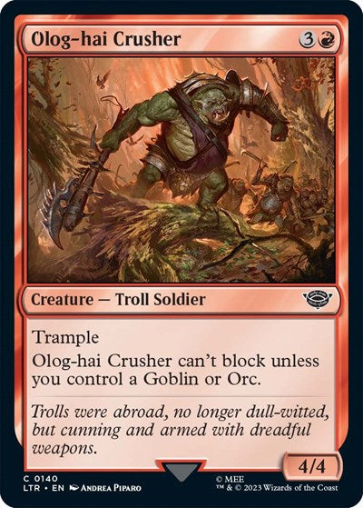Olog-Hai Crusher (Universes Beyond: The Lord of the Rings: Tales of Middle-earth) Light Play Foil