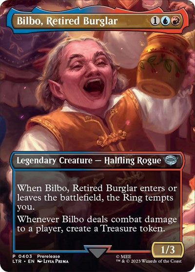 Bilbo, Retired Burglar (Borderless) (Universes Beyond: The Lord of the Rings: Tales of Middle-earth) Light Play