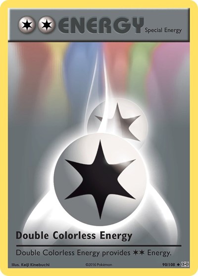 Double Colorless Energy (XY - Evolutions) Medium Play Reverse Holofoil
