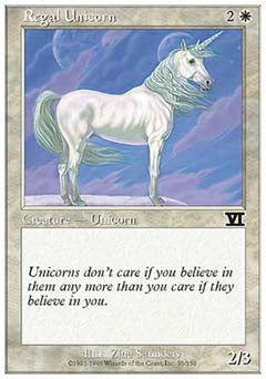 Regal Unicorn (Classic 6th Edition) Light Play
