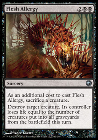 Flesh Allergy (Scars of Mirrodin) Light Play Foil