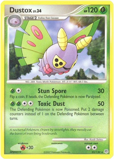 Dustox (Diamond and Pearl) Medium Play Reverse Holofoil