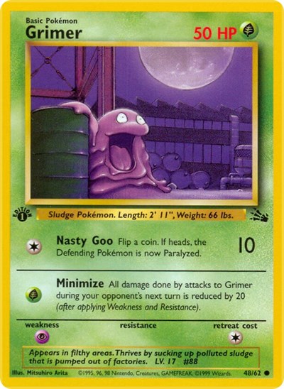 Grimer (Fossil) Heavy Play Unlimited