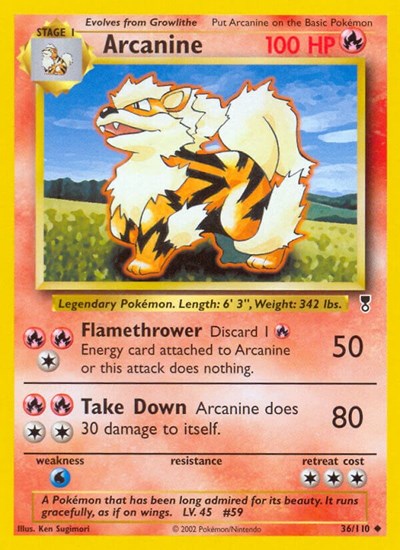 Arcanine (Legendary Collection) Damaged / Poor
