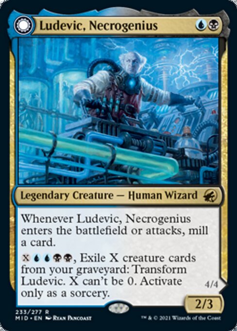 Ludevic, Necrogenius / Olag, Ludevic's Hubris (Innistrad: Midnight Hunt) Light Play