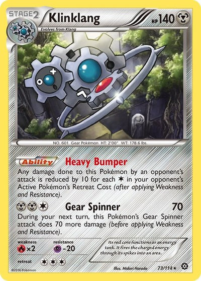 Klinklang (XY - Steam Siege) Medium Play Holofoil