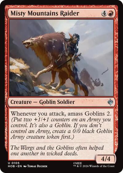 Misty Mountains Raider (The Hobbit) Light Play Foil