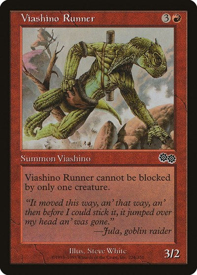 Viashino Runner (Urza's Saga) Light Play