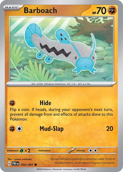 Barboach (SV: Paldean Fates) Light Play Reverse Holofoil