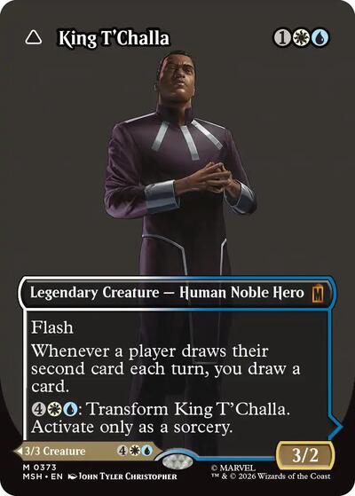 King T'Challa (Borderless) (0373) (Marvel Super Heroes) Light Play
