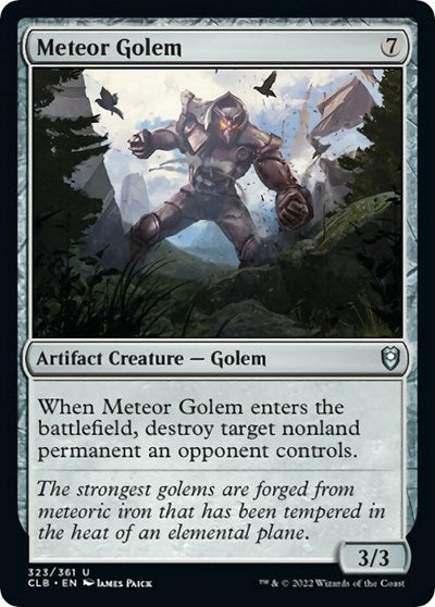 Meteor Golem (Commander Legends: Battle for Baldur's Gate) Light Play