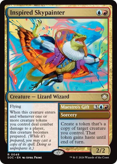 Inspired Skypainter (Commander: Secrets of Strixhaven) Light Play